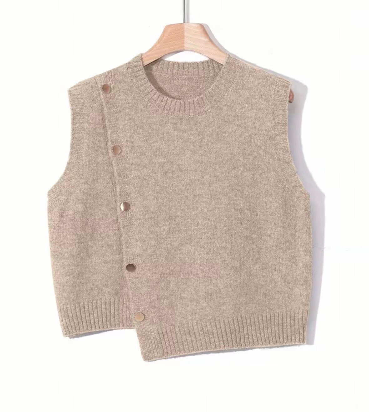BEIGE STRICKWESTE