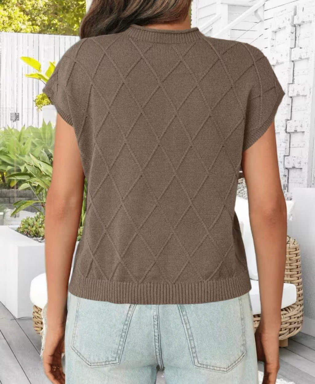 LÄSSIGER STRICKWESTE