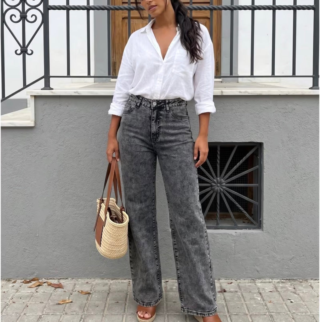 HIGH WAIST VINTAGE JEANSHOSE