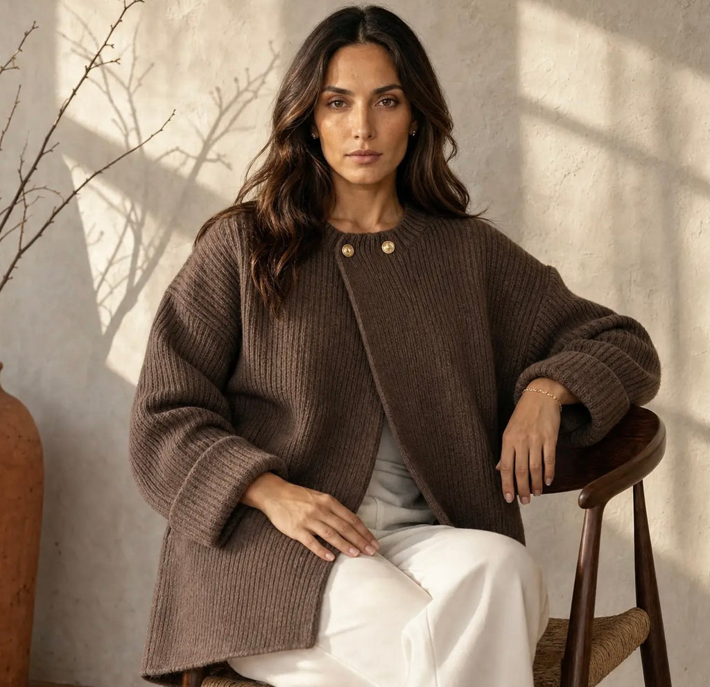 LUNA CARDIGAN BRAUN