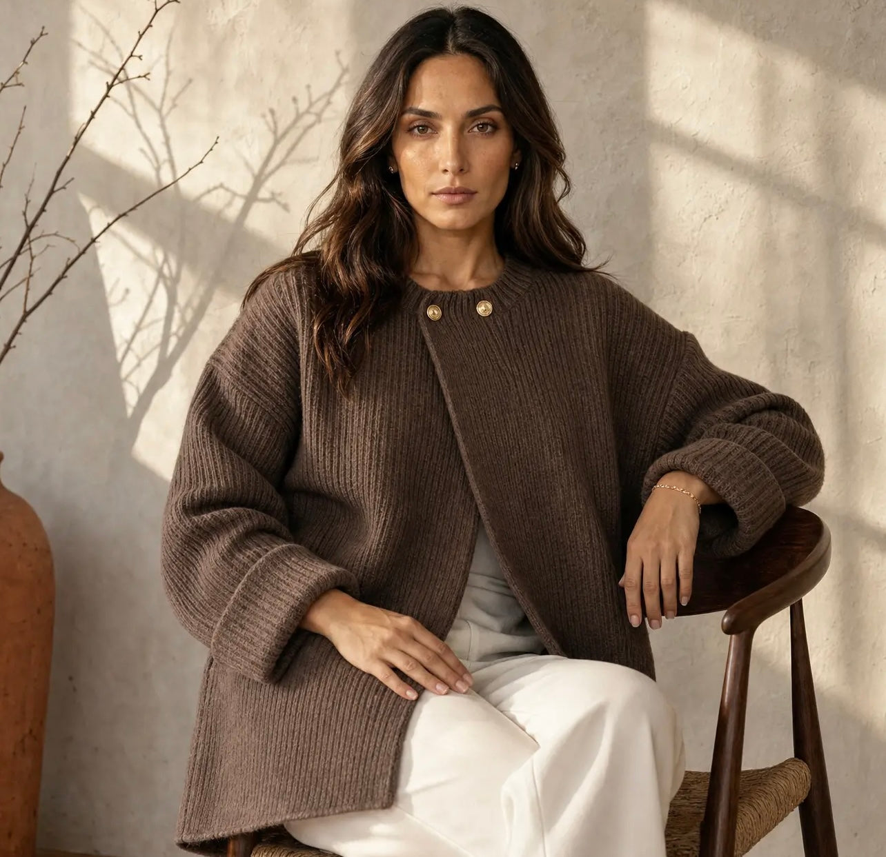 LUNA CARDIGAN BRAUN