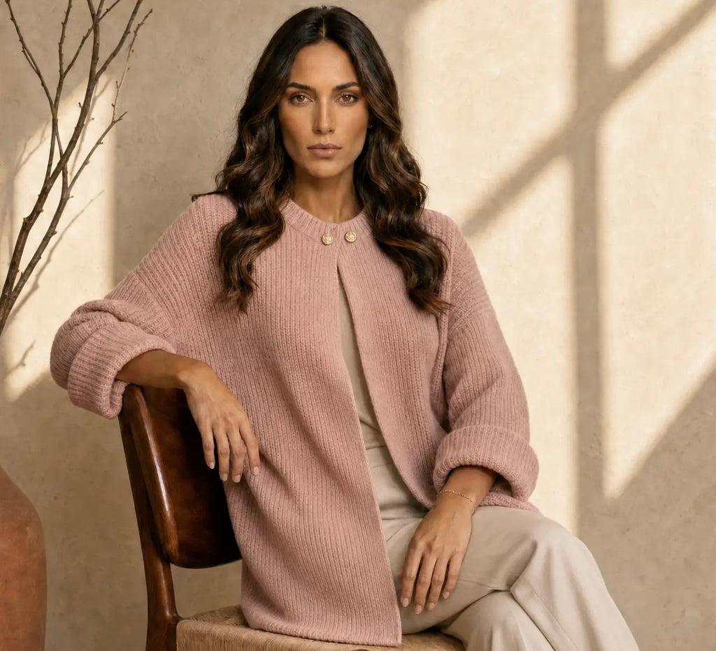 LUNA CARDIGAN ROSA