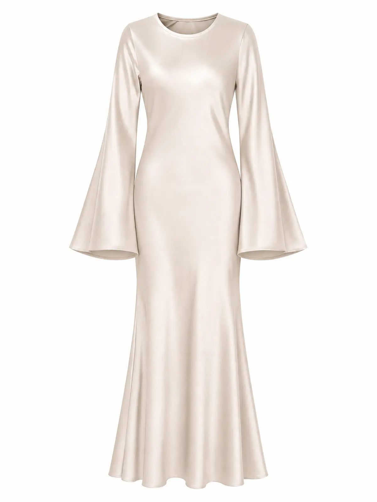 SATIN-OPTIK KLEID