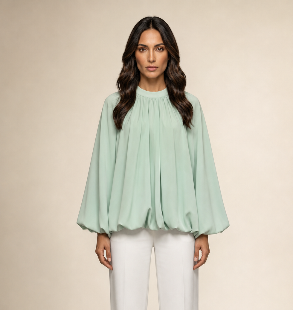 CHIFFON BLUSE MINT
