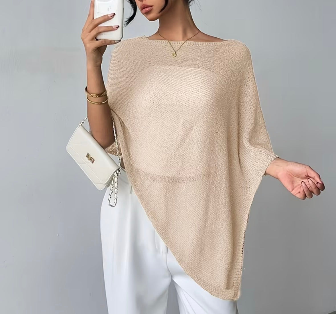 FEINSTRICK-PONCHO