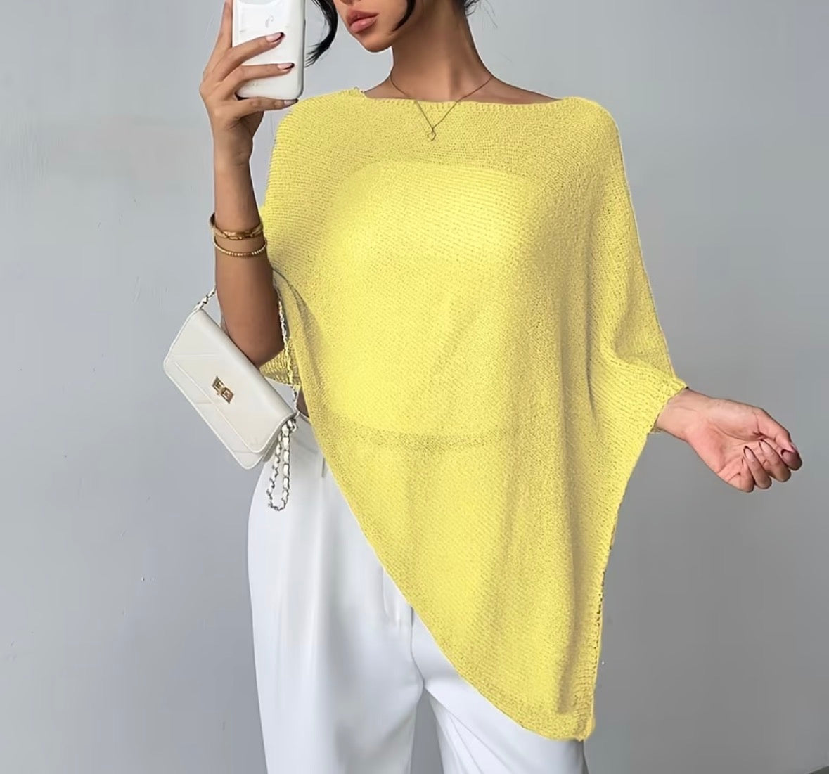FEINSTRICK-PONCHO