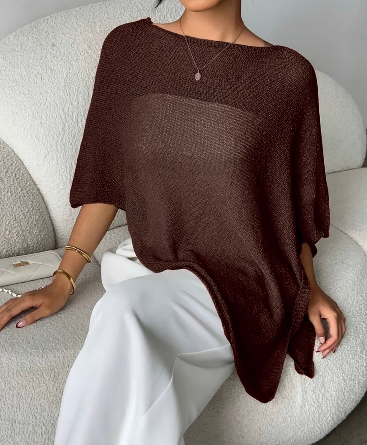 FEINSTRICK-PONCHO
