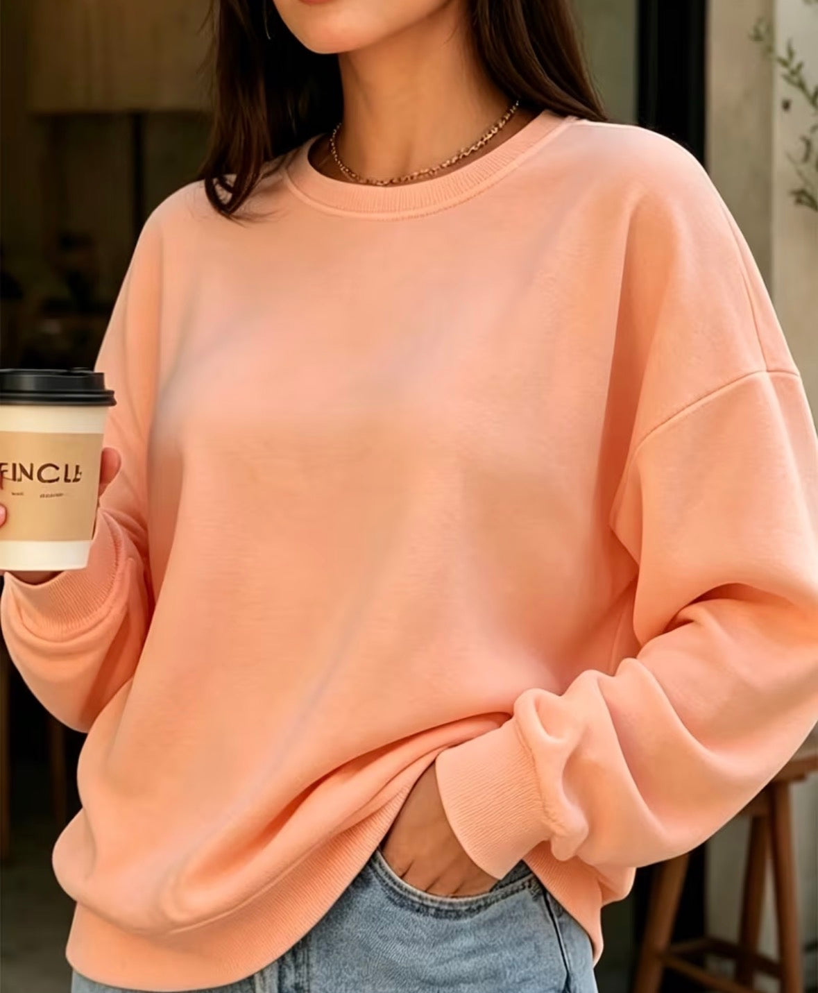 OVERSIZED LANGARM SWEATSHIRT