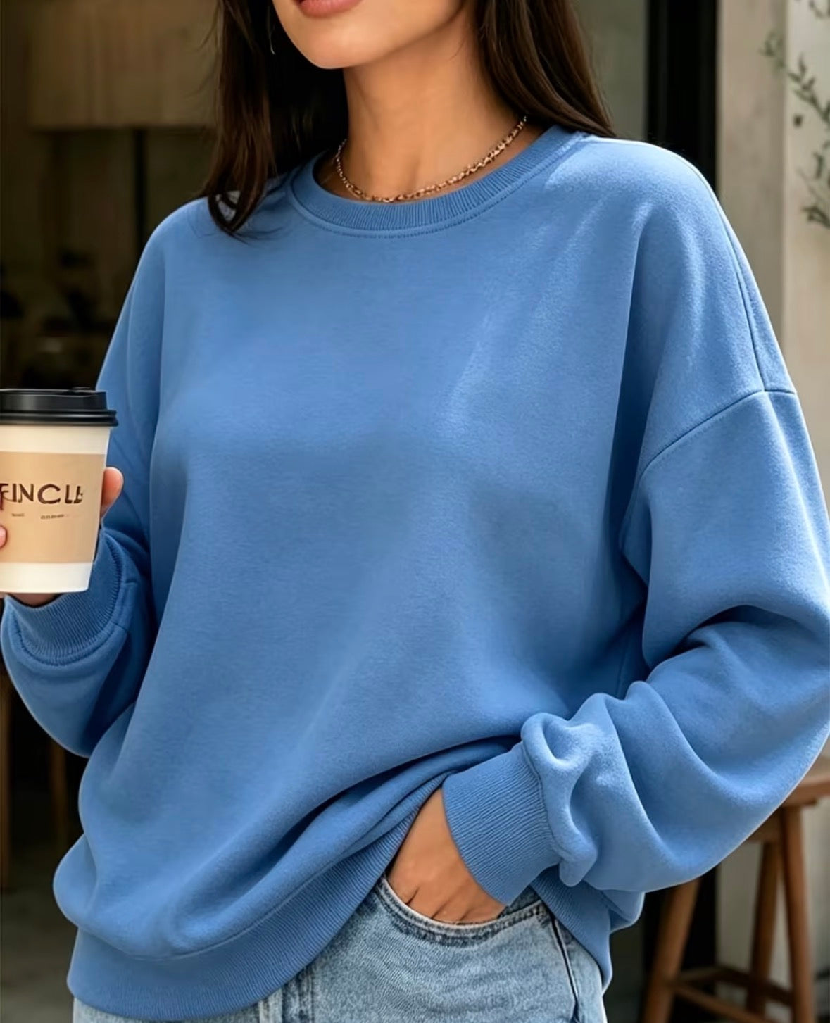 OVERSIZED LANGARM SWEATSHIRT